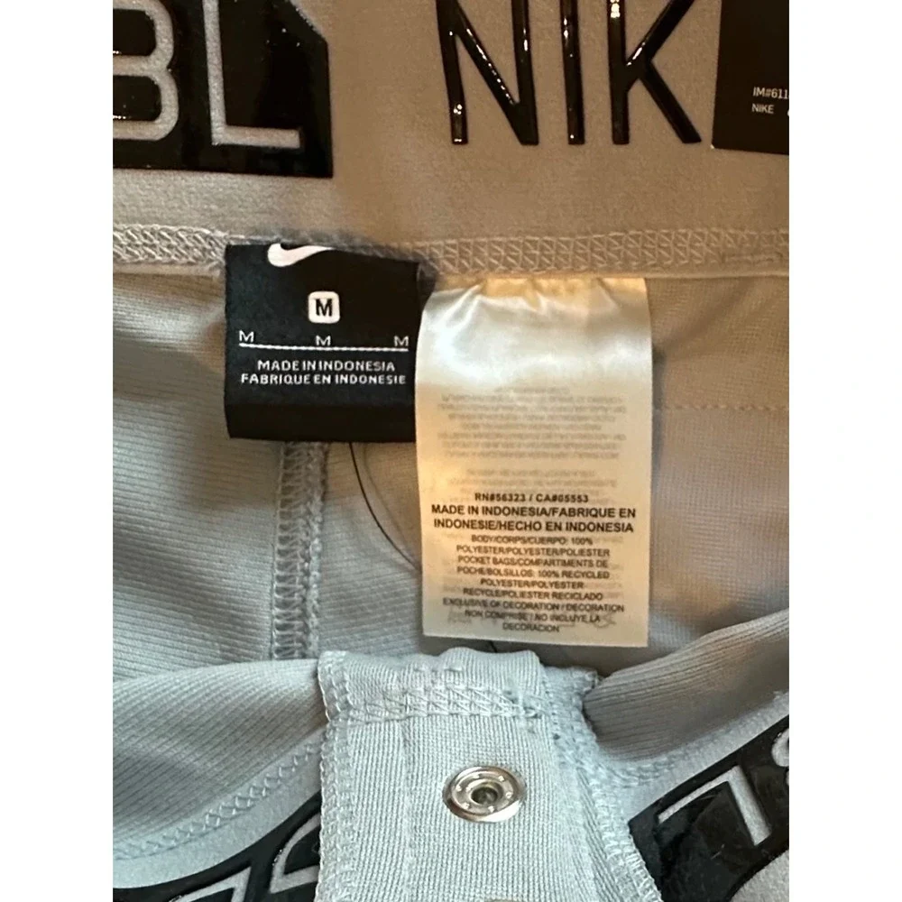 Nike Vapor Pro Baseball Pants Mens Medium Long Light Grey 747235-052 Straight